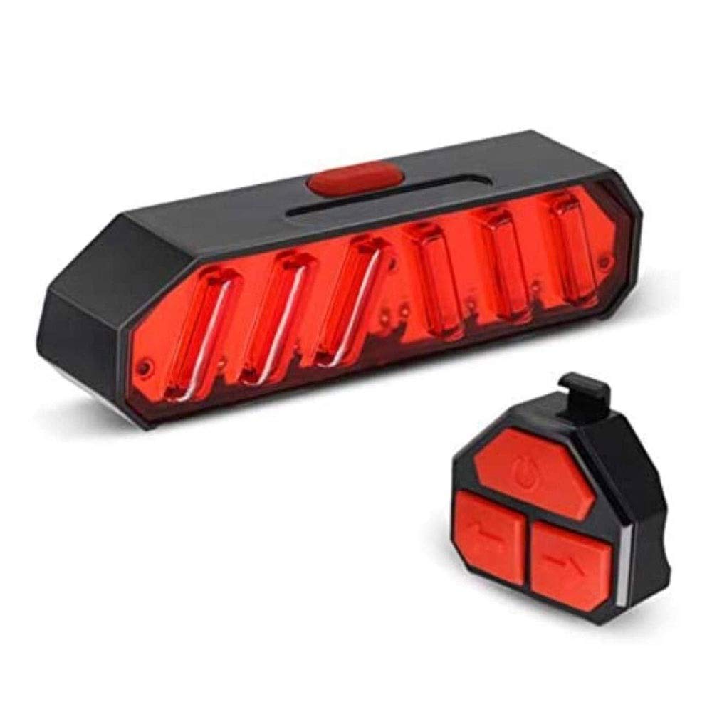 Luci posteriori USB per bicicletta, Luce posteriore for bicicletta for qualsiasi strada, luce di avvertimento dello sterzo con telecomando intelligente, luce for attrezzatura da guida notturna