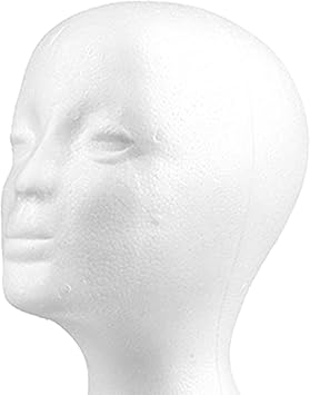 Foam Mannequin, Women Head Model Wig Hair Hat Display Foam Mannequin Manikin for Home Salon Store