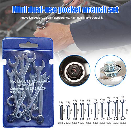 yeehao 10 Teile/Satz Professionelle Mini Maulschlüssel Set 4-11mm Metrisch Klein 1 yeehao 10 Teile/Satz Professionelle Mini Maulschlüssel Set 4-11mm Metrisch Klein