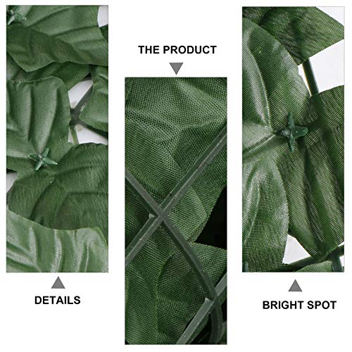 BESTOYARD Cerca de folhas artificiais, cerca de seixos artificiais e folha de videira sintética para