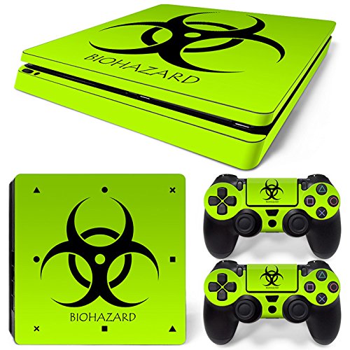 Sony PS4 Playstation 4 Slim Skin Design Foils Pegatina Set - Biohazard Motivo