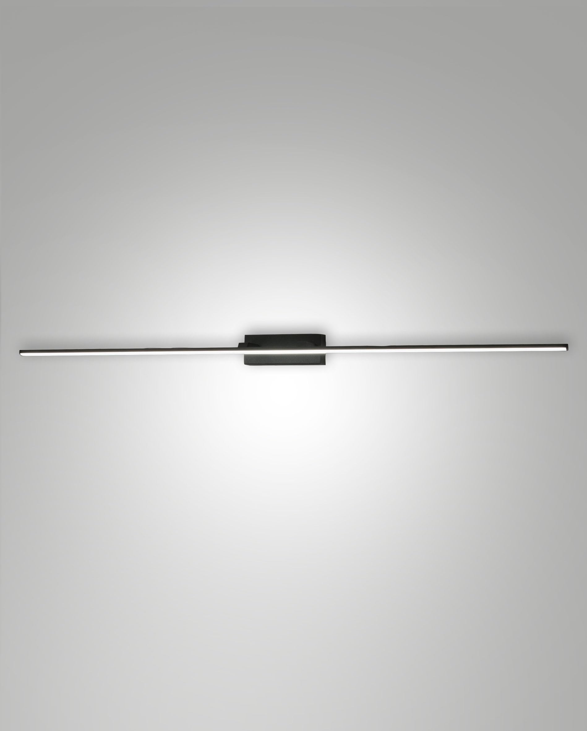 Nala 20 W 2460 lm IP44 3000 K Warm White Metal Frame Methacrylate Black Modern Design 109.5 cm