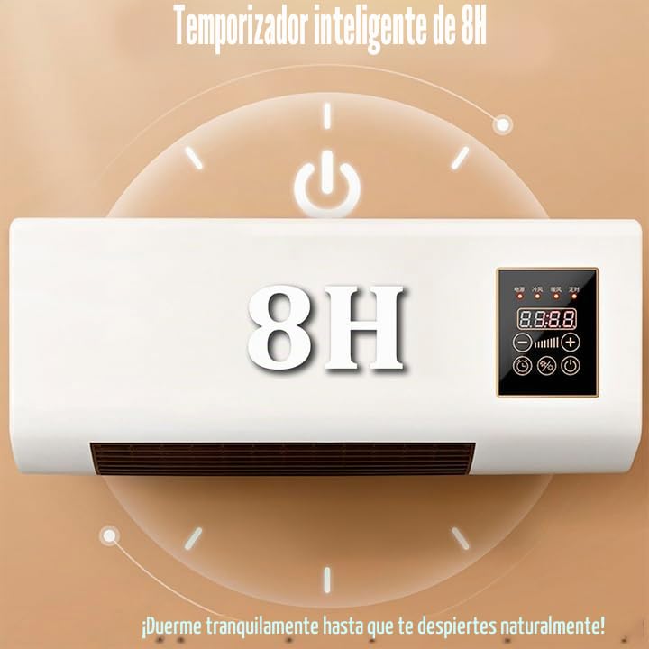 Mini Unidad de Aire Acondicionado portátil de Pared con refrigeración y calefacción rápidas y silenciosas, no Requiere instalación.