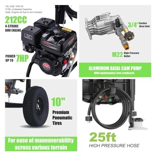4200PSI High Power Gas Pressure Washer