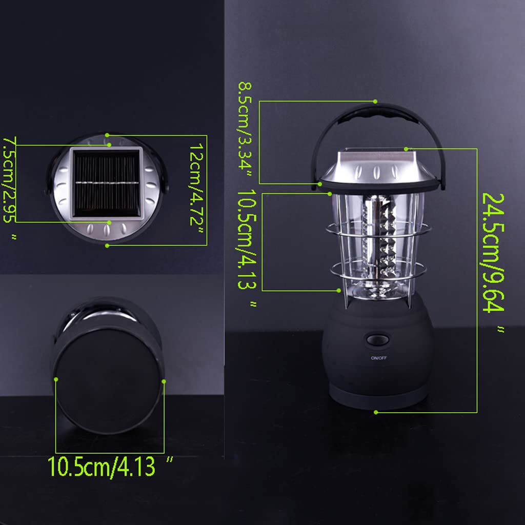 36 LED Lampe de camping Lanterne solaire Torche Camping Lanterne Lampe