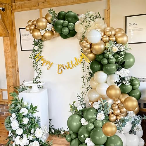 Image of Party Propz Happy Birthday Decoration Kit - 49 Pcs, Birthday Decoration Items with Artificial Vine -2 Pc, Balloon Decoration Kit for Kids,Bday Decoration Kit Combo for Boys & Girls (Cardstock,latex)