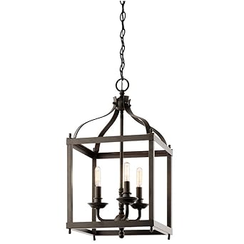 Kichler Lighting 42566OZ Larkin 3-Light Foyer Pendant, Olde Bronze Finish by Kichler