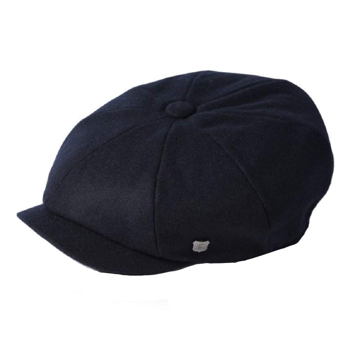 Failsworth Hats Alfie Melton Newsboy Cap (61cm, Navy)