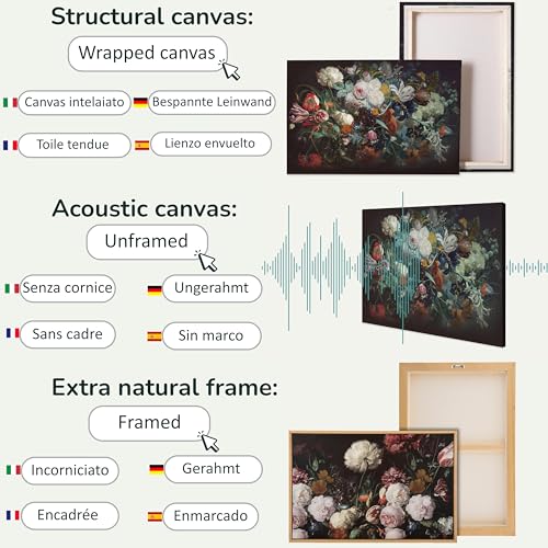 Tableau Arbre en Fleurs Effet 3D decoration murale salon 120x80 - 3