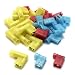 DZS Elec 30pcs A.W.G. 22-16 10A 16-14 15A 12-10 24A Fully Insulated Flag Wire Connector Quick Disconnects Electrical Wiring Female Spade Nylon Wire Crimp Terminal Assortment Set