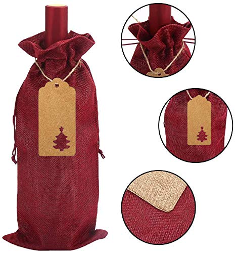 Fantasyon Lot De 12 Sacs Cadeaux En Toile De Jute Naturelle