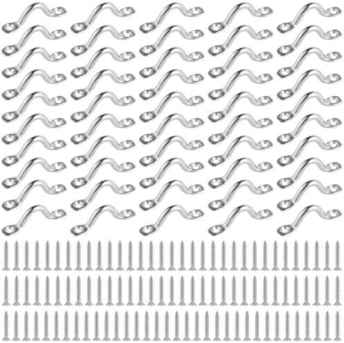 CarBole Stainless Steel Bimini Top Straps With Snap Hooks - Adjustable 96" Long, 1" Wide (Pair, Black Nylon Webbing)