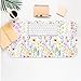 Flower Large Mouse Pad, Floral Desk Matt for Desktop, PU Leather Waterproof Desk Pad, Computer PC Laptop Protector Gaming Mouse Pads for Women Office Decor (31.5