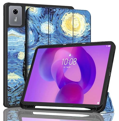 Image of ProElite Cover for Lenovo idea Tab 11 inch 2025 case Cover, Soft Flexible Flip Case Cover for Lenovo idea Tab 11 inch 2025 with Pen Holder [Recoil Series] - Stary Night