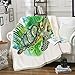 Couverture en polaire sherpa pour enfants et adultes - Motif tortue de mer - Imprimé 3D - Légère - Pour canapé, décoration - 100 x 130 cm