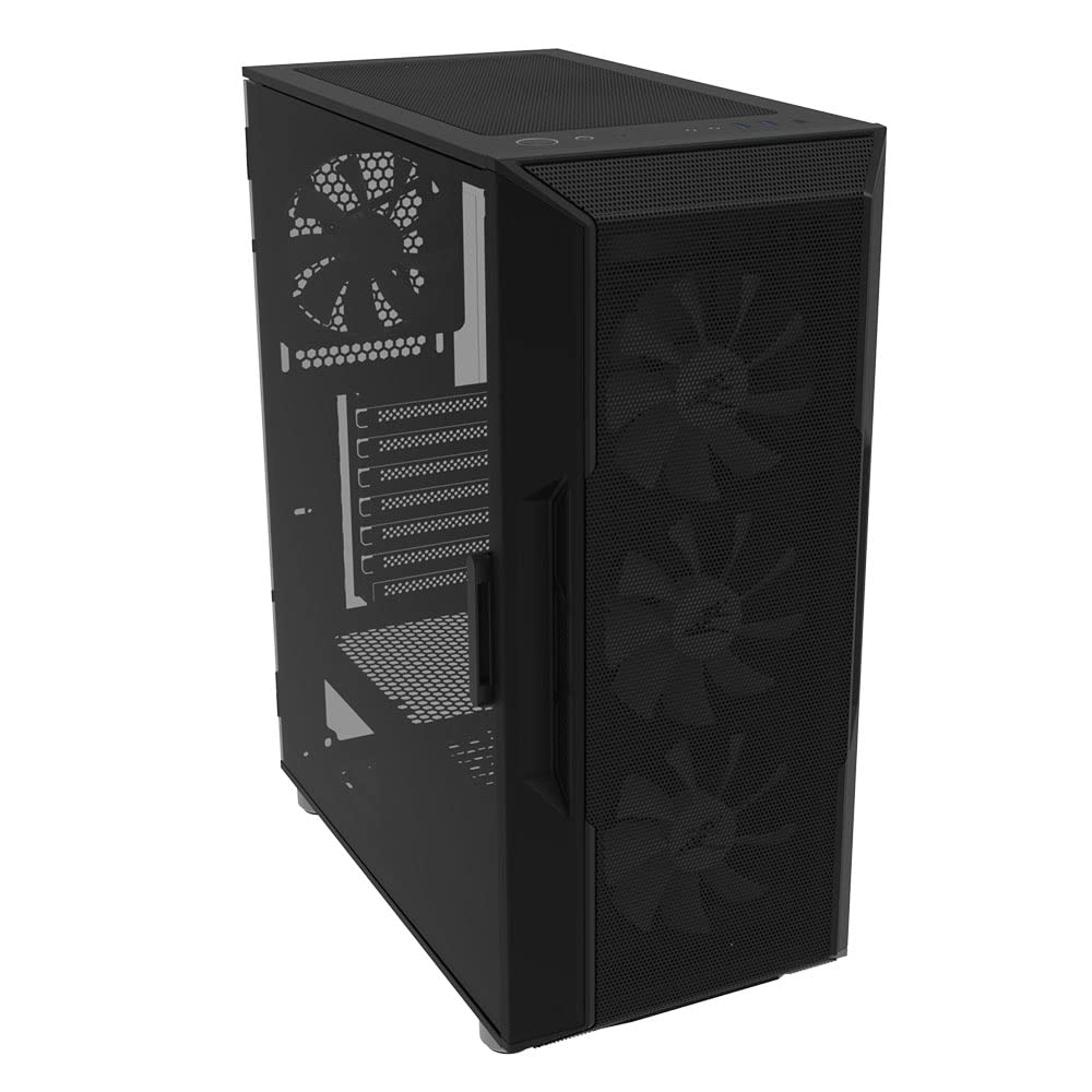 Zalman I3 NEO ATX Mid-Tower Desktop Gaming PC Case, 4 X 120mm RGB Fans Preinstalled, Mesh Front Panel For High Airflow, Tempered Glass Side Panel, White