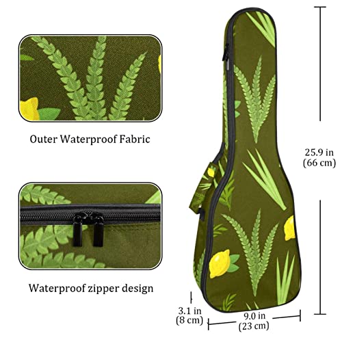 Housse pour ukulélé – Plante citron et agrumes – Rembourrage épais en éponge de 10 mm – 53,3 cm – Sac de transport pour… - Les Beatles, Paul McCartney, John Lennon, RIngo Starr, George Harrison Housse pour ukulélé - Plante citron et agrumes - Rembourrage épais en éponge de 10 mm - 53,3 cm - Sac de transport pour… – Image 5