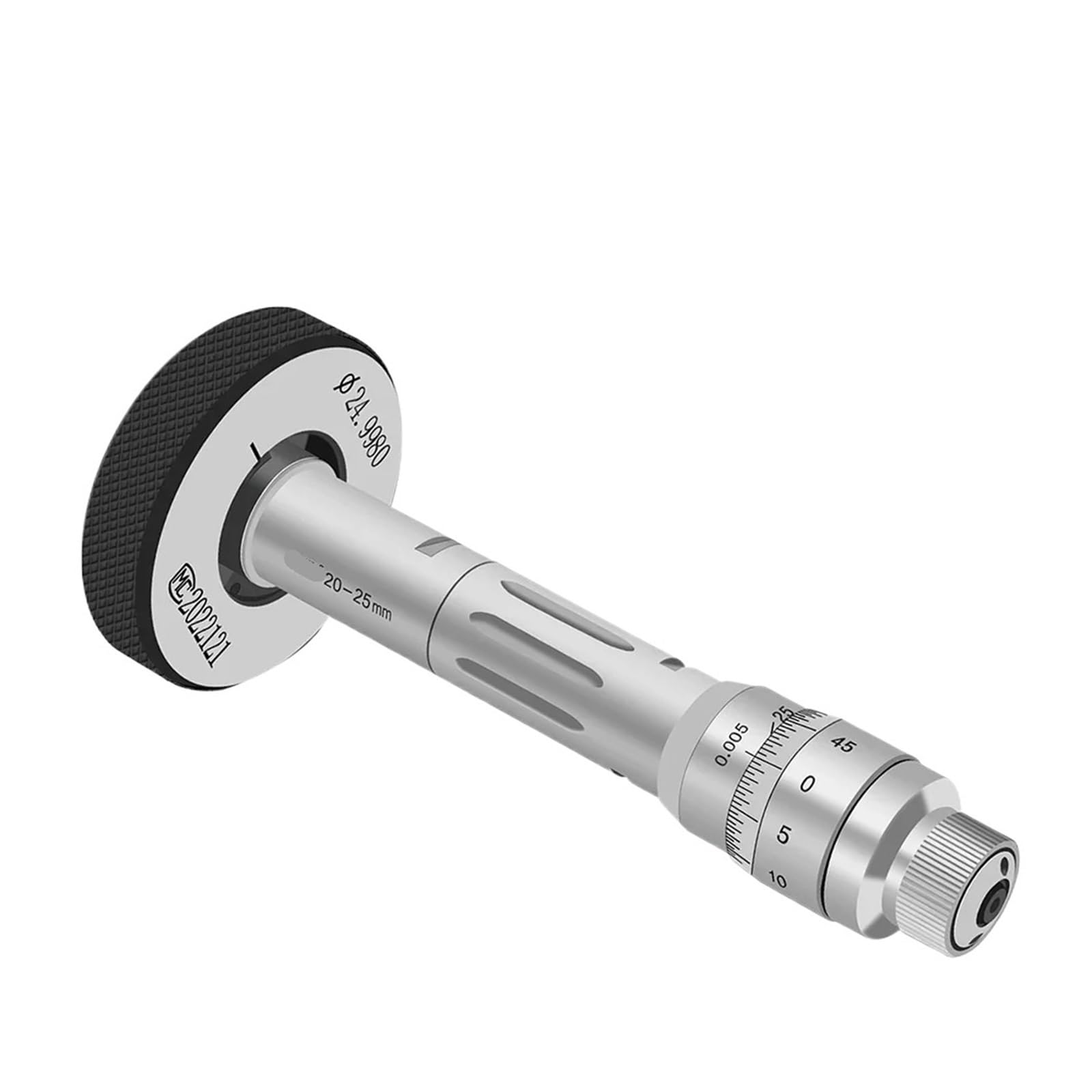 EVPZPLKMGT Three-Claw Inner Diameter Micrometer, Three-Point Internal Measurement, Inner Diameter Micrometer, Precision 0.004mm(25-30mm)