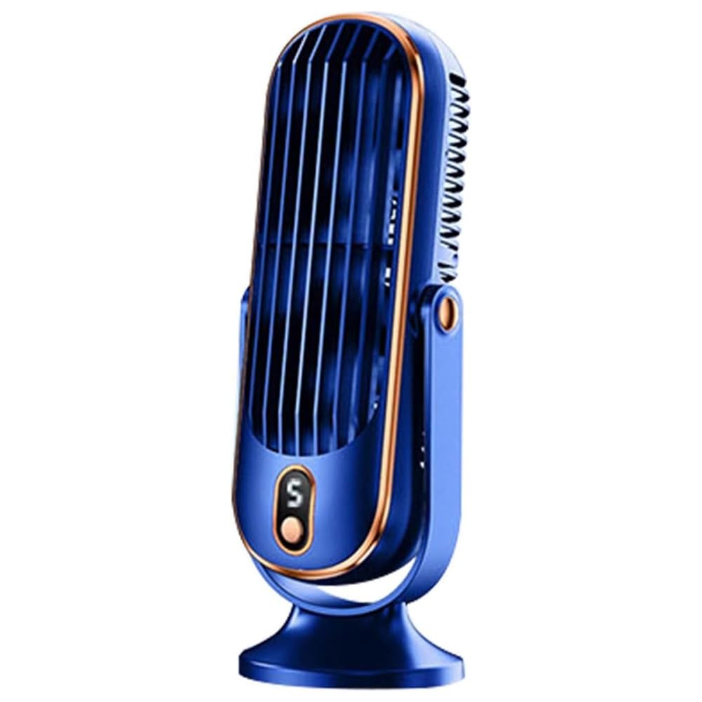 Bofrhme Blue 720° Flippable Bladeless Tower Fan, Oscillating Silent Fan With 5 Modes, Efficient For Bedroom