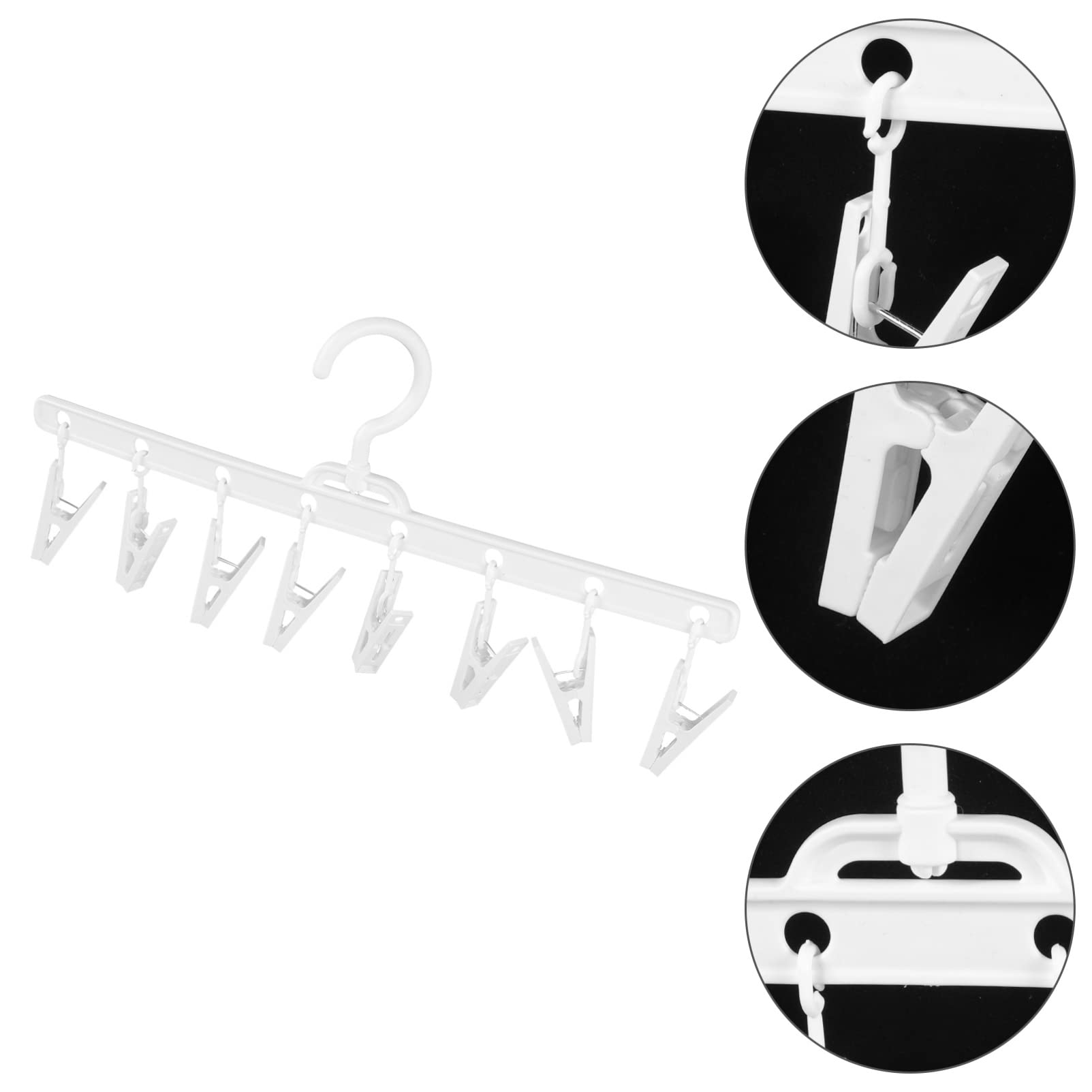 4piezas Organizador De Sombreros Multi- Clips Para Colgar Toallas y Ropa Soporte Para y Accesorios Del Diseño y Práctico