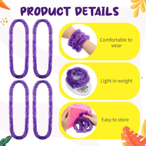 Collares hawaianos de flores de plástico packs Luau de verano 3