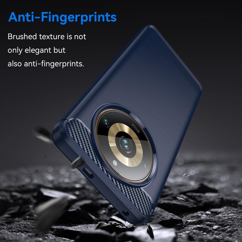 Image of Basic Case for Realme 11 Pro /Narzo 60 Pro 5G /11 Pro Plus (Carbon Fibre Blue)