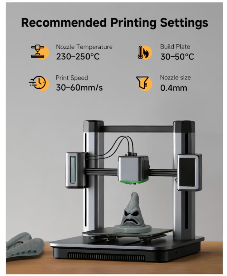 Image of 85A TPU 3D Printer Filament - Extra Soft & Flexible Rubber-Like Filament, Durable & Wear-Resistant, 1.75mm ±0.03mm, Smooth Feeding, Ideal for RC Car Tires, LEGO Wheels, Phone Cases, 1kg Grey