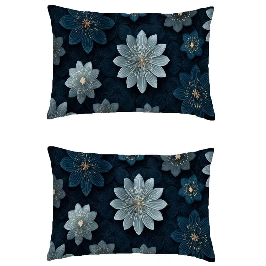 Housse de coussin 70x90cm rectangulaire lin decoration maison