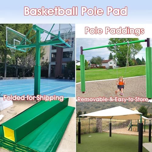 Square Column Pads for Gym & Garage - Protective Basketball Pole Padding, Customizable Safety Gear for Athletes, Durable Foam Cushioning for Enhanced Impact Protection