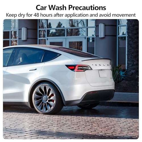Image of 2025 Tesla Model 3 Y S X Metal Logo Letters Emblem Matte Black Glossy Tailgate Badge with Adhesive, ABS Trunk Rear Decal Replacement for Highland Juniper Refresh Models Raised Letters