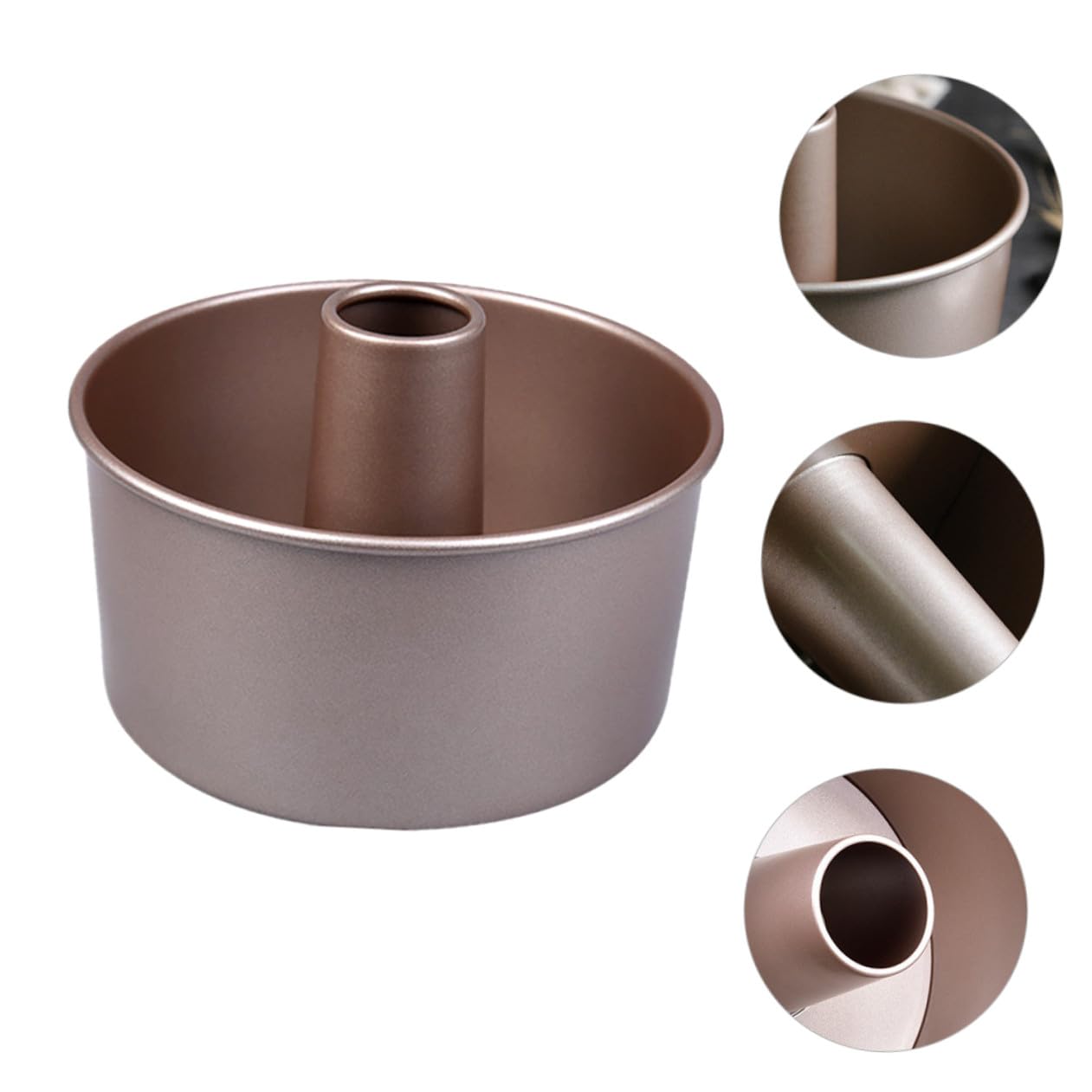 GARVALON Teglia Antiaderente per Torte Fondo Removibile 21X21X10 CM Stampo per Budino e Cheesecake Teglia da Forno Resistente Trattamento Anodico Adatta a Uso Professionale e Casalingo