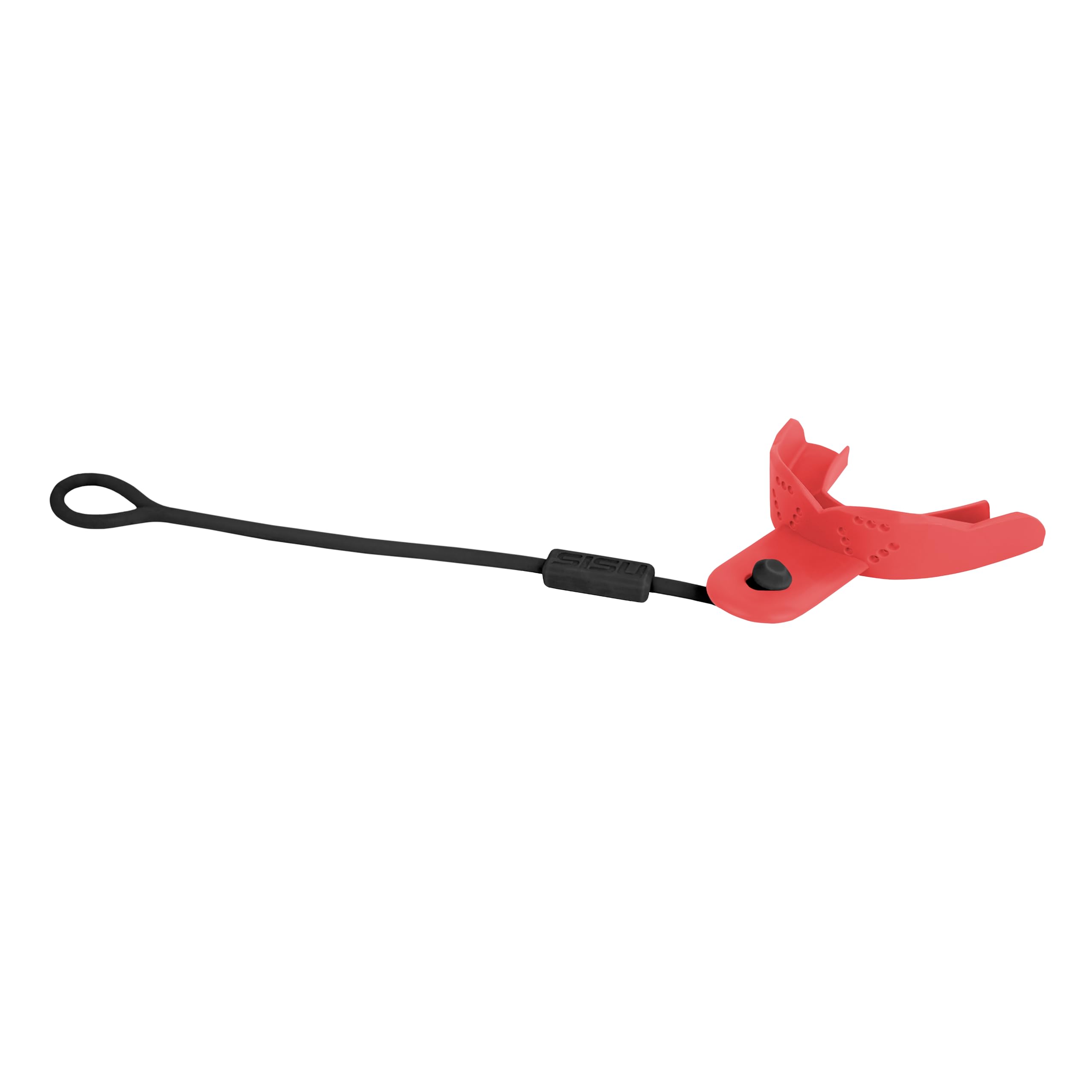 Intense Red SISU 3D Junior Tether Mouth Guard