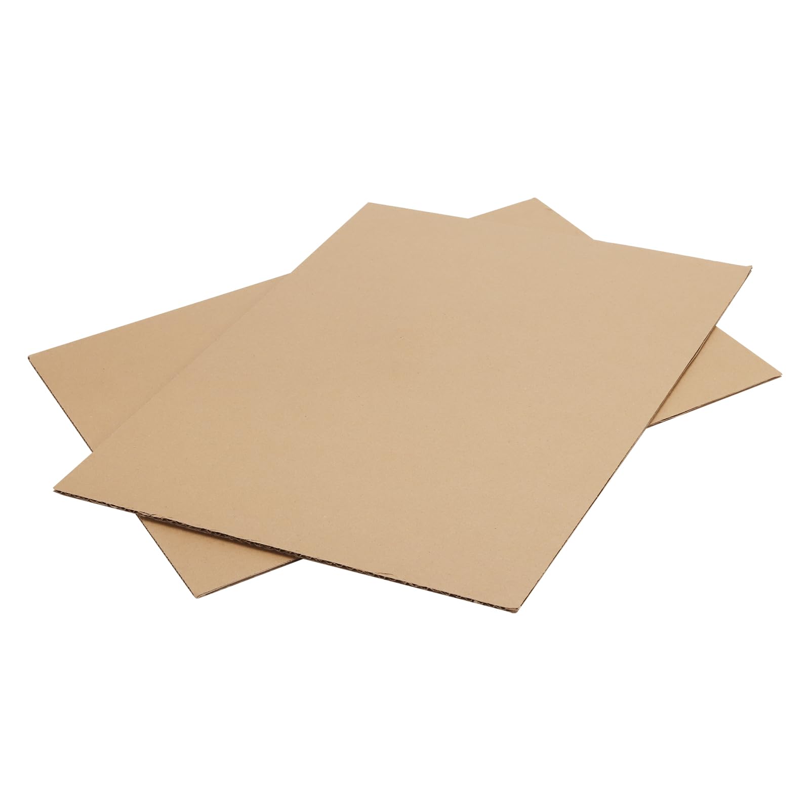 Carton ondulé 30 x 40 cm, Lot de 60 feuilles, Kraft pour emballage et loisirs créatifs