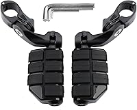 Vista 19 de TCT-MOTORPARTS Kit de montaje de clavijas de pie ajustables en ángulo largo para Harley Touring Road King Street Electra Glide Sporster Dyna