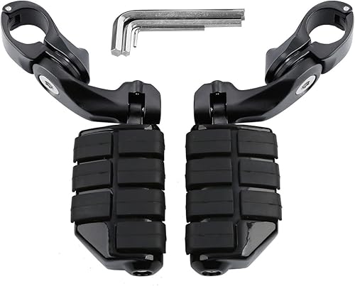 Miniatura 19 de TCT-MOTORPARTS Kit de montaje de clavijas de pie ajustables en ángulo largo para Harley Touring Road King Street Electra Glide Sporster Dyna