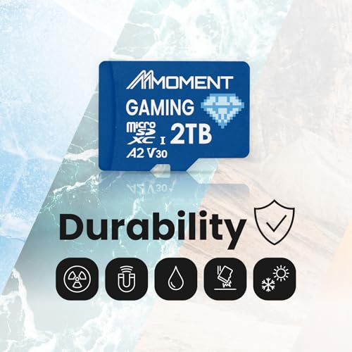 Image of MMOMENT MM23 PRO 2TB microSDXC Card for Gaming | A2 V30 U3 | Read Up to 160MB /s, Write Up to 130MB /s | Handheld Gaming Devices