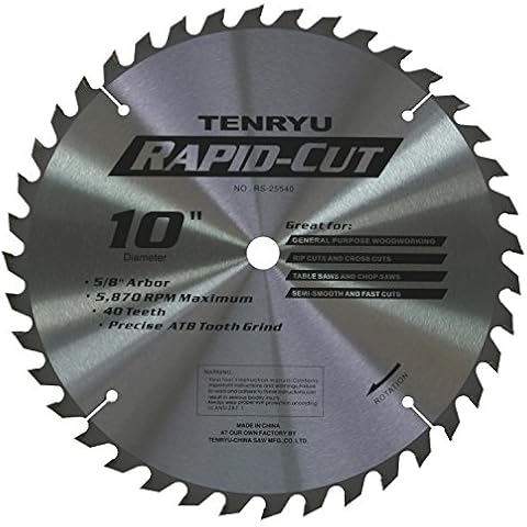Tenryu RS-25540 10" x 40t atb carbide blade Cover