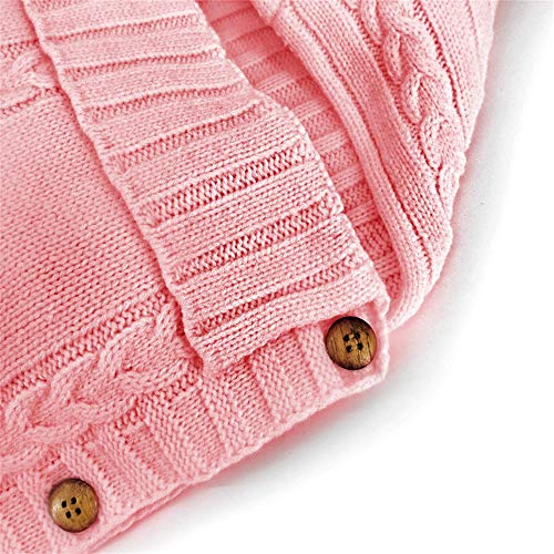 Image of XMWEALTHY Newborn Baby Wrap Swaddle Blanket Knit Wrap Blanket Bag Receiving Blankets Stroller Wrap for Baby Light Pink 0-6 Month