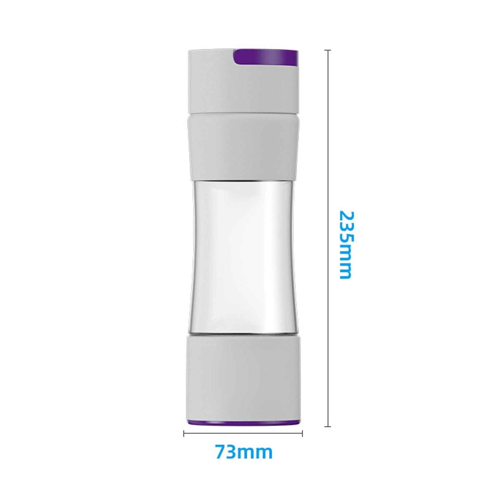PAHION Generador De Botella De Agua Portátil Rico En Hidrógeno 3 En 1 Vidrio De Agua Rico En Hidrógeno Reutilizable 12 Minutos De Contenido De Hidrógeno Alrededor De 2000PPB Modo Dual 420ml(Black)