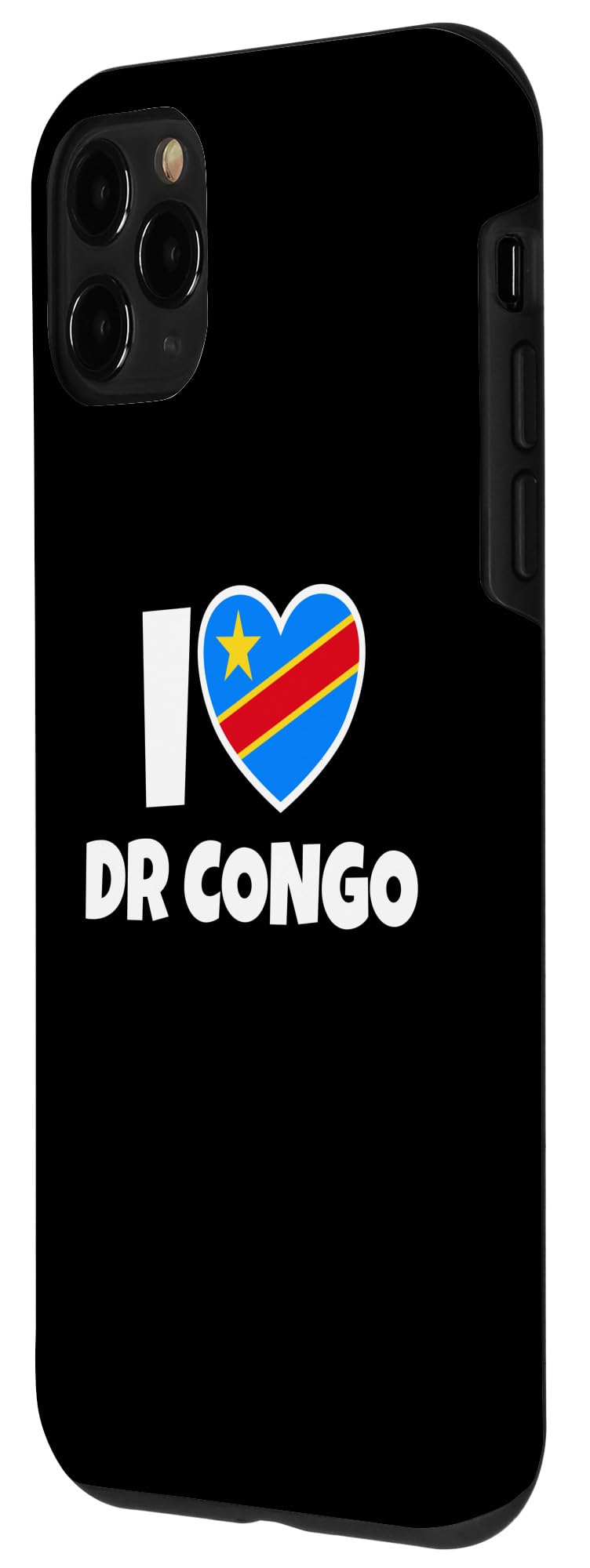 iPhone 11 Pro I Love DR Congo Democratic Republic Of Congo Flag Heart Case - Image 2