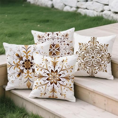 Housse coussin 40x40 extérieur imperméable contre la pluie de jardin - 4