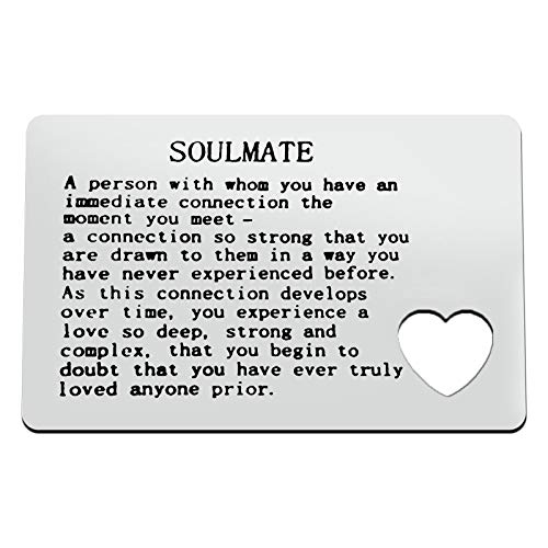 Xiahuyu Valentines Day Gifts for Men Engraved Wallet Card for Boyfriend Husband Fiance Christmas Birthday Gifts Wedding Gifts Anniversary Card Gifts for Him