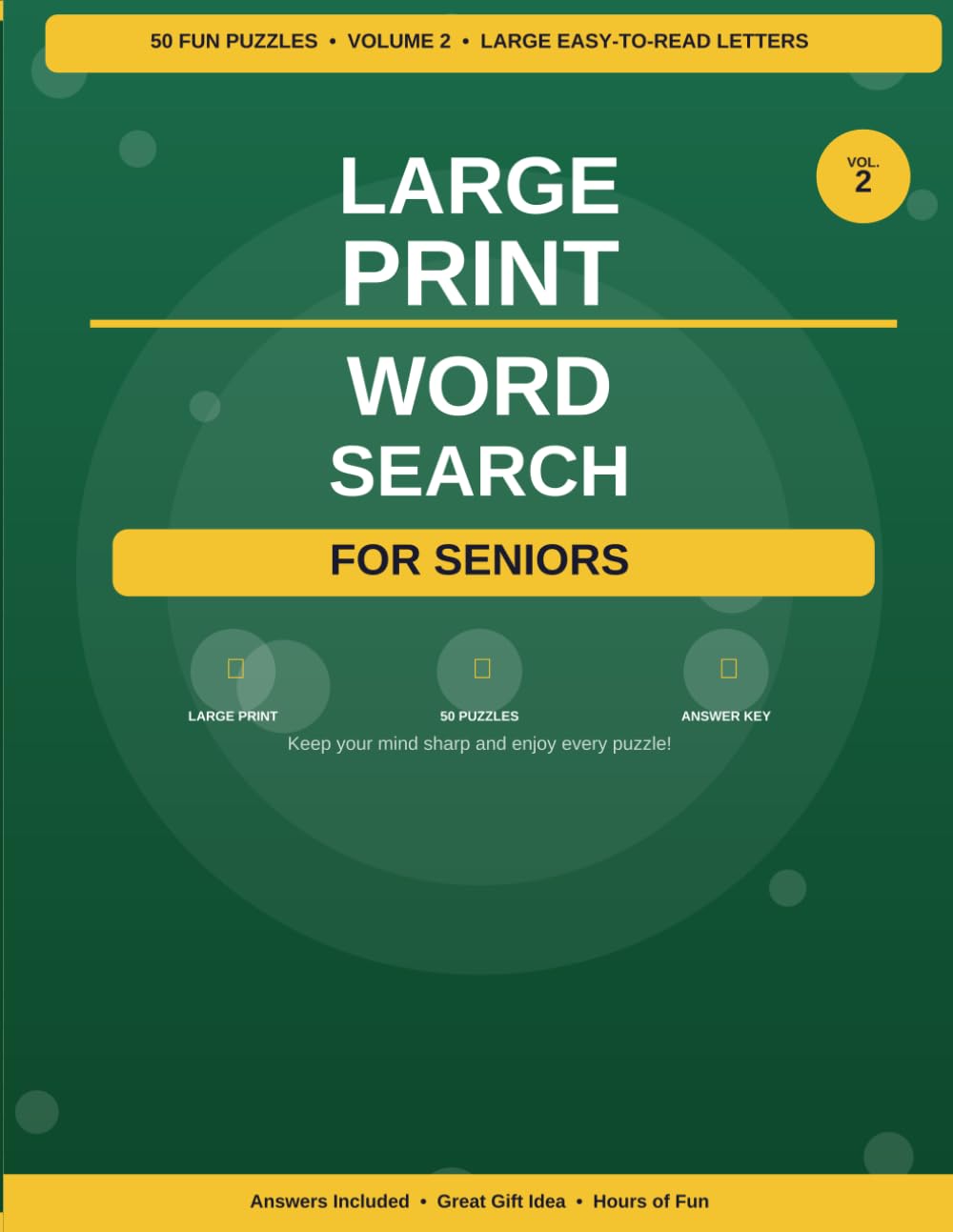 Large Print Word Search for Seniors, Volume 2