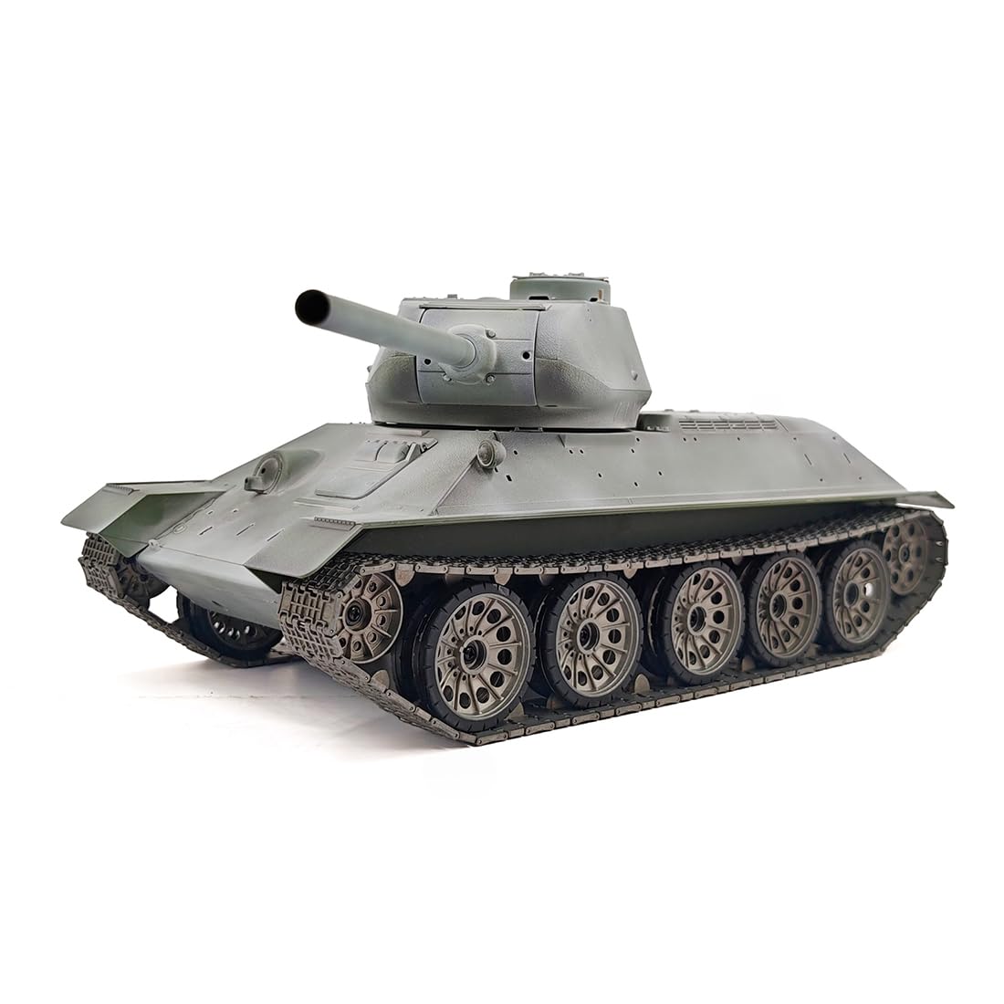 WW2 T-34/85 RC czołg z dźwiękiem, efekt dymu, system walki, 2,4 G 1:16 średni czołg wojskowy obrót o 320°, prezent dla dorosłych, miłośników wojskowych