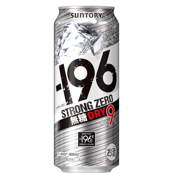 Amazon.co.jp: サントリー -196℃ ストロングゼロ 無糖ドライ 9％ 500ml