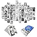 50 Stück Anime Wandaufkleber Manga Panel Aesthetic for Wall Collage Kit Schwarz Weiß Kunstdruck Poster Karte Bild