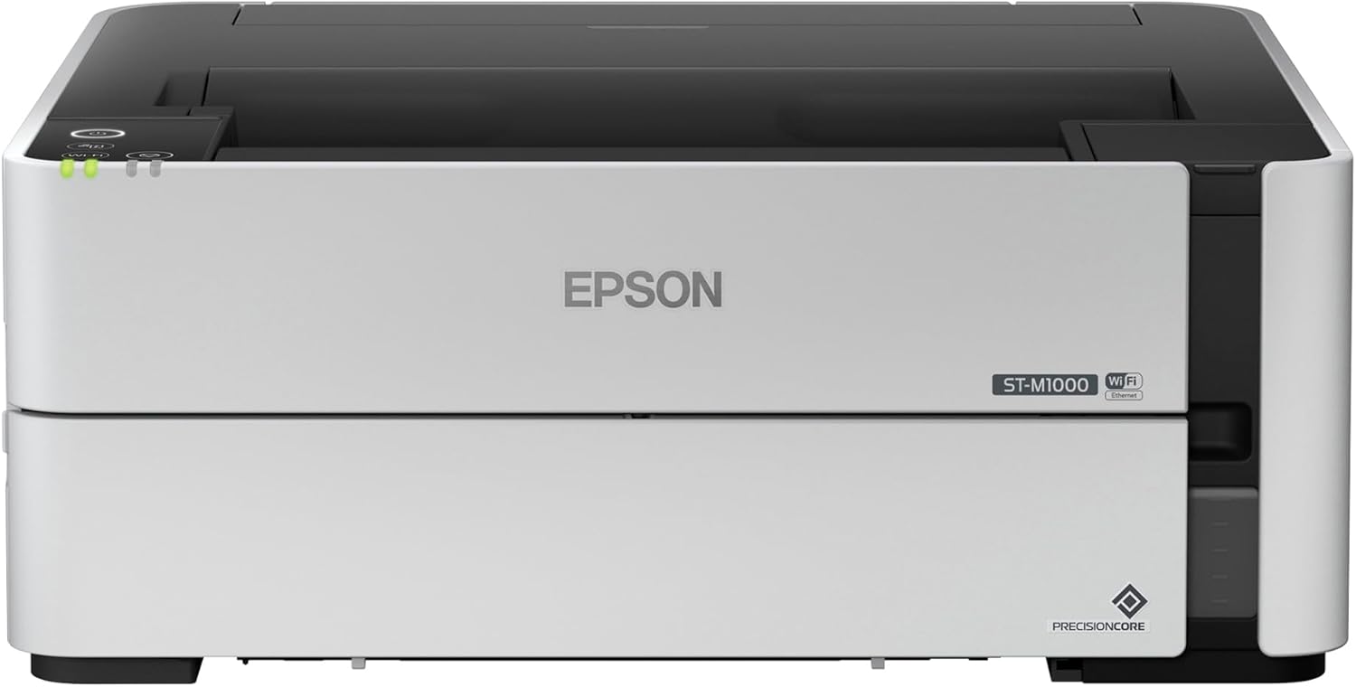 Epson Workforce ST-M1000 Desktop Inkjet Printer - Monochrome, 5.9" x 14.8" x 13.7"
