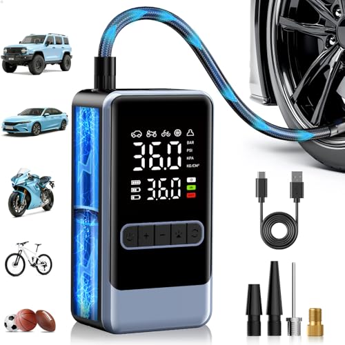 Tire Inflator Portable Air Compressor, 150PSI Cordless Air Pump for