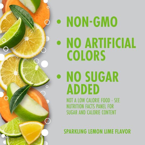 Image of V8 +Energy Sparkling Lemon Lime Juice Energy Drink, 11.5 fl oz Can (4 Pack)