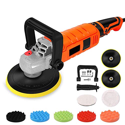 LKSDD Electric Polishing Machine,1200W Car Polisher Variable Speed 3000Rpm Car Paint Care Tool